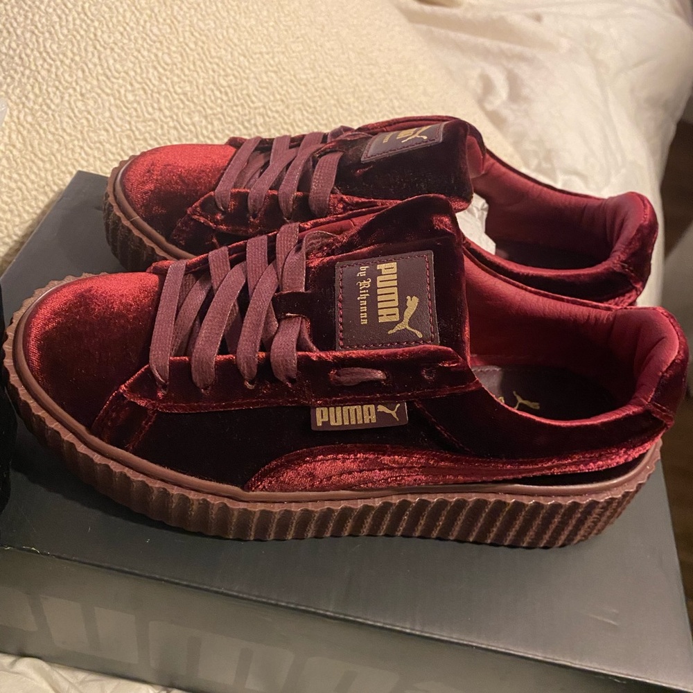 Fenty Rihanna Red Velvet Puma Sneakers